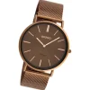 Oozoo Damen Armbanduhr Ultra Slim Quarzwerk Edelstahl rosegold UOC20004