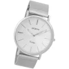 Oozoo Damen Armbanduhr Ultra Slim C9340 Quarz Edelstahl silber UOC9340