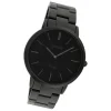Oozoo Damen Armbanduhr Ultra Slim C20025 Analog Edelstahl schwarz UOC20025