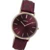 Oozoo Damen Armbanduhr Ultra Slim C9305 Analog Leder lila UOC9305