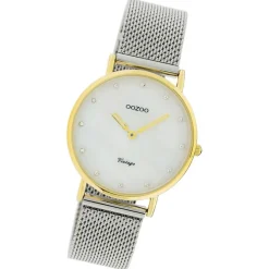 Oozoo Damen Armbanduhr Ultra Slim C20120 Analog Edelstahl silber UOC20120