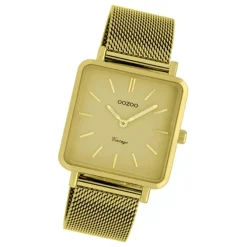 Oozoo Damen Armbanduhr Ultra Slim C20010 Analog Edelstahl gold UOC20010