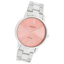 Oozoo Damen Armbanduhr Ultra Slim C20028 Analog Edelstahl silber UOC20028