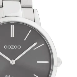 Oozoo Damen Armbanduhr Ultra Slim C20030 Analog Edelstahl silber UOC20030