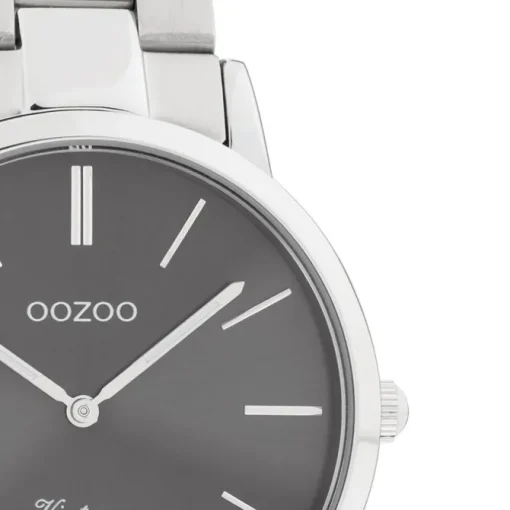Oozoo Damen Armbanduhr Ultra Slim C20030 Analog Edelstahl silber UOC20030