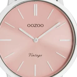 Oozoo Damen Armbanduhr Ultra Slim C20040 Analog Edelstahl silber UOC20040