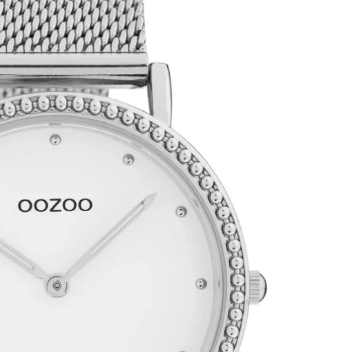 Oozoo Damen Armbanduhr Ultra Slim C20050 Analog Edelstahl silber UOC20050