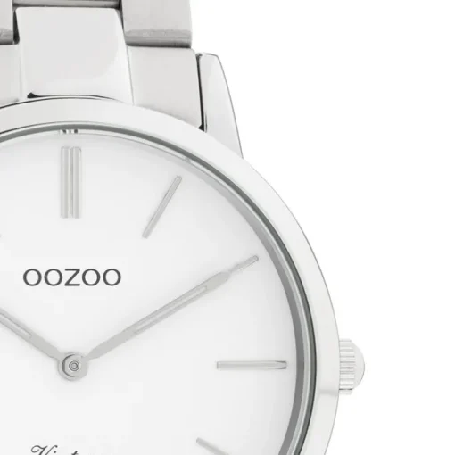 Oozoo Damen Armbanduhr Ultra Slim C20026 Analog Edelstahl silber UOC20026