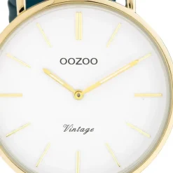 Oozoo Damen Armbanduhr Ultra Slim C20229 Analog Leder türkis UOC20229