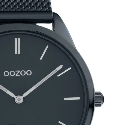 Oozoo Damen Armbanduhr Ultra Slim C20008 Quarzwerk Edelstahl blau UOC20008