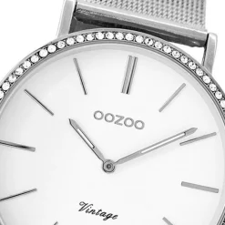 Oozoo Damen Armbanduhr Ultra Slim C8890 Quarz Edelstahl silber UOC8890