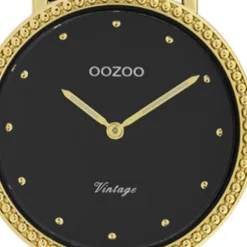 Oozoo Damen Armbanduhr Ultra Slim C20058 Analog Edelstahl schwarz UOC20058