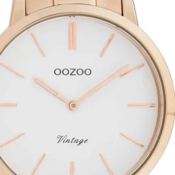Oozoo Damen Armbanduhr Ultra Slim C20048 Analog Edelstahl rosegold UOC20048