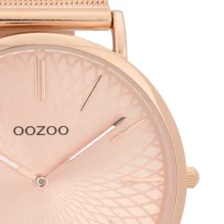 Oozoo Damen Armbanduhr Ultra Slim C9343 Analog Edelstahl rosegold UOC9343