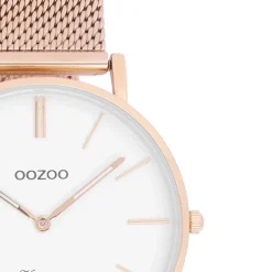 Oozoo Damen Armbanduhr Ultra Slim C9918 Analog Edelstahl rosegold UOC9918