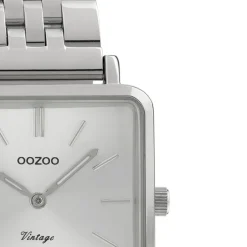 Oozoo Damen Armbanduhr Ultra Slim C9950 Quarzwerk Edelstahl silber UOC9950