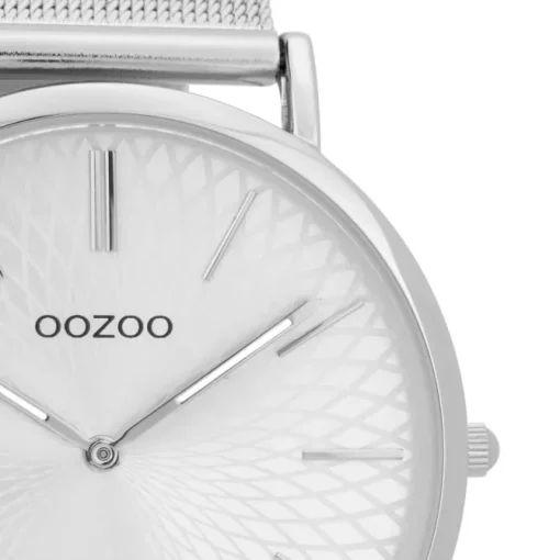 Oozoo Damen Armbanduhr Ultra Slim C9340 Quarz Edelstahl silber UOC9340