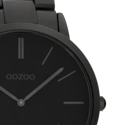 Oozoo Damen Armbanduhr Ultra Slim C20025 Analog Edelstahl schwarz UOC20025