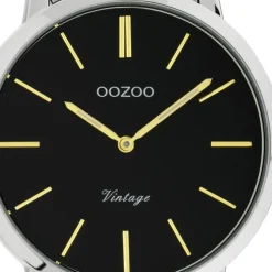 Oozoo Damen Armbanduhr Ultra Slim C20107 Analog Edelstahl silber gold UOC20107