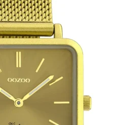 Oozoo Damen Armbanduhr Ultra Slim C20010 Analog Edelstahl gold UOC20010