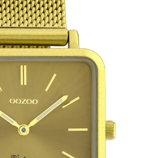 Oozoo Damen Armbanduhr Ultra Slim C20010 Analog Edelstahl gold UOC20010
