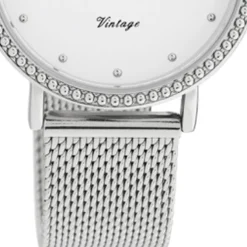 Oozoo Damen Armbanduhr Ultra Slim C20050 Analog Edelstahl silber UOC20050