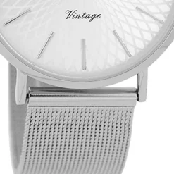 Oozoo Damen Armbanduhr Ultra Slim C9341 Analog Edelstahl silber UOC9341