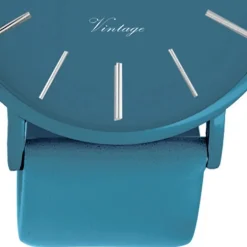 Oozoo Damen Armbanduhr Ultra Slim C9878 Analog Leder blau UOC9878