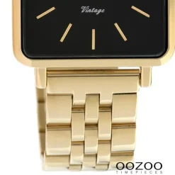 Oozoo Damen Armbanduhr Ultra Slim C9957 Quarzwerk Edelstahl gold UOC9957