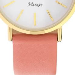 Oozoo Damen Armbanduhr Ultra Slim C9977 Analog Leder rosa UOC9977
