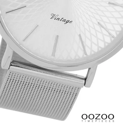 Oozoo Damen Armbanduhr Ultra Slim C9340 Quarz Edelstahl silber UOC9340