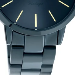 Oozoo Damen Armbanduhr Ultra Slim C20105 Analog Edelstahl dunkelblau UOC20105