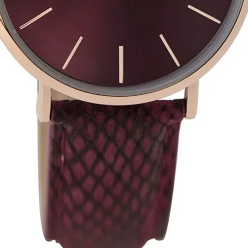 Oozoo Damen Armbanduhr Ultra Slim C9305 Analog Leder lila UOC9305