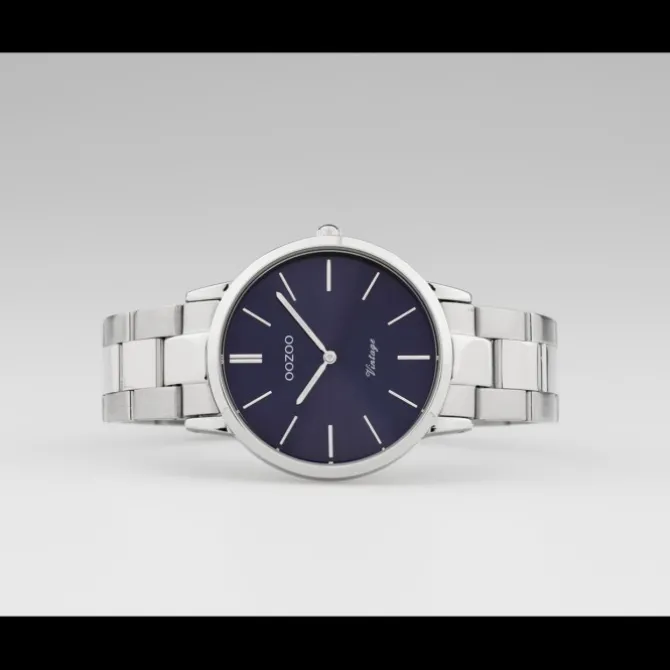 Oozoo Damen Armbanduhr Ultra Slim C20029 Analog Edelstahl silber UOC20029