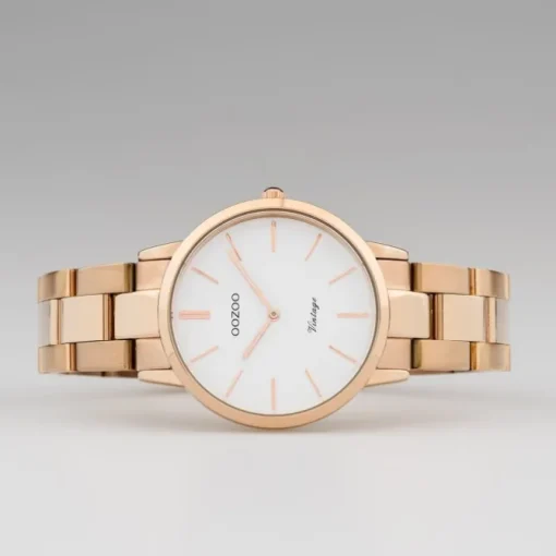 Oozoo Damen Armbanduhr Ultra Slim C20048 Analog Edelstahl rosegold UOC20048