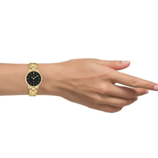 Oozoo Damen Armbanduhr Ultra Slim Edelstahl gold UOC20114
