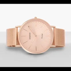 Oozoo Damen Armbanduhr Ultra Slim C9343 Analog Edelstahl rosegold UOC9343