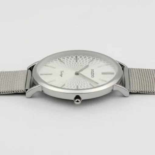 Oozoo Damen Armbanduhr Ultra Slim C9340 Quarz Edelstahl silber UOC9340