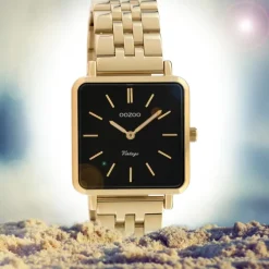 Oozoo Damen Armbanduhr Ultra Slim C9957 Quarzwerk Edelstahl gold UOC9957