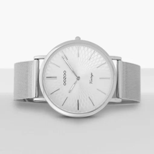 Oozoo Damen Armbanduhr Ultra Slim C9340 Quarz Edelstahl silber UOC9340