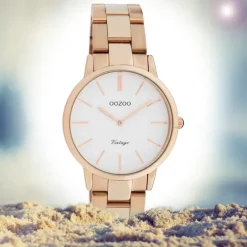 Oozoo Damen Armbanduhr Ultra Slim C20048 Analog Edelstahl rosegold UOC20048