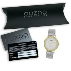 Oozoo Damen Armbanduhr Ultra Slim C20053 Analog Edelstahl silber UOC20053