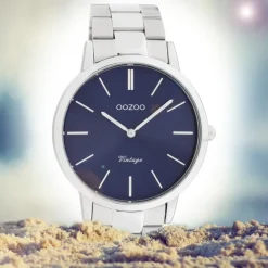 Oozoo Damen Armbanduhr Ultra Slim C20020 Analog Edelstahl silber UOC20020