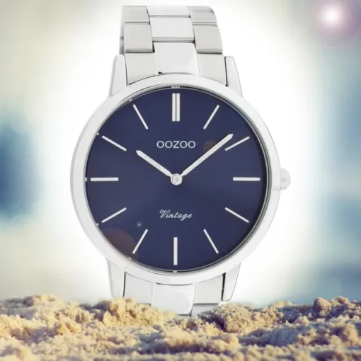 Oozoo Damen Armbanduhr Ultra Slim C20020 Analog Edelstahl silber UOC20020
