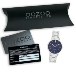 Oozoo Damen Armbanduhr Ultra Slim C20041 Analog Edelstahl silber UOC20041