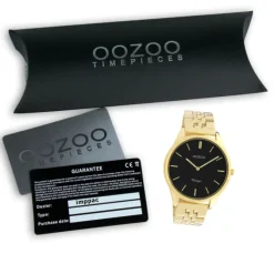Oozoo Damen Armbanduhr Ultra Slim C9987 Analog Edelstahl gold UOC9987