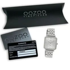 Oozoo Damen Armbanduhr Ultra Slim C9950 Quarzwerk Edelstahl silber UOC9950