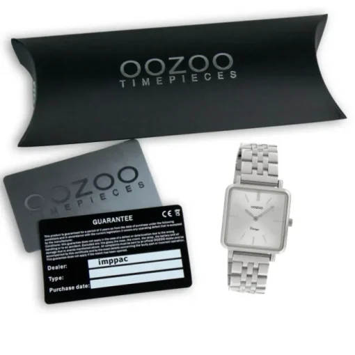 Oozoo Damen Armbanduhr Ultra Slim C9950 Quarzwerk Edelstahl silber UOC9950