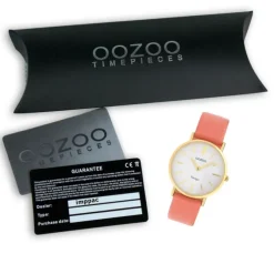 Oozoo Damen Armbanduhr Ultra Slim C9977 Analog Leder rosa UOC9977