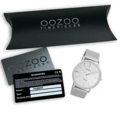Oozoo Damen Armbanduhr Ultra Slim C9340 Quarz Edelstahl silber UOC9340